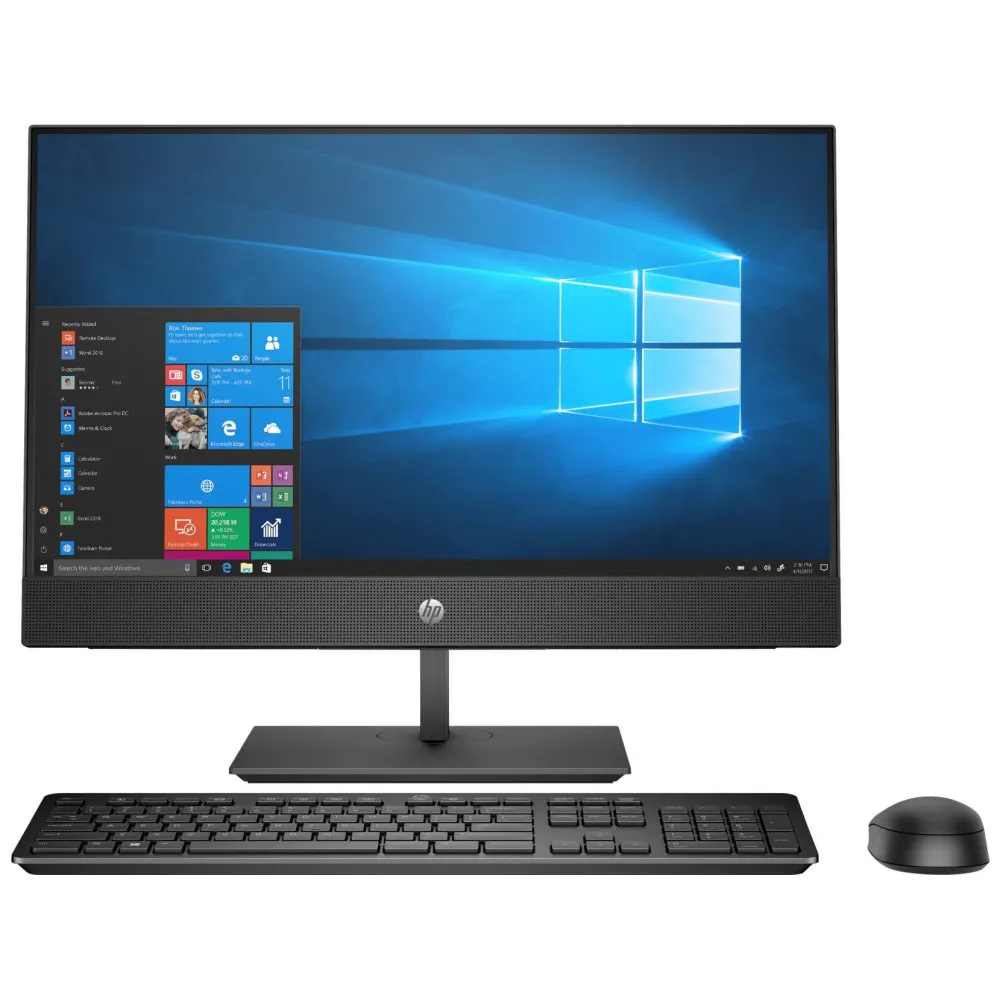 Zdjęcie produktu Komputer All-in-One HP ProOne 440 G5 8BY35EA - i5-9500T/23,8" FHD IPS MT/RAM 8GB/SSD 256GB/Czarny/WiFi/DVD/Windows 10 Pro/1OS
