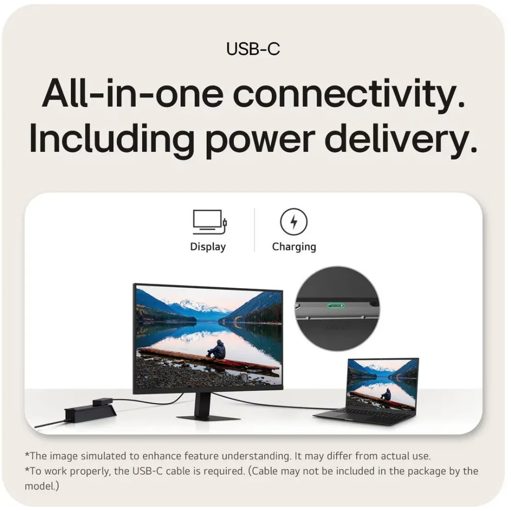 Monitor LG 27U631A-B 27U631A-B.AEUQ - 27"/2560x1440 (QHD)/100Hz/zakrzywiony/IPS/HDR/5 ms/USB-C/Czarny