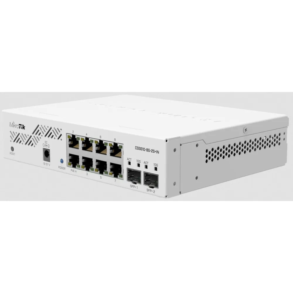 Switch zarządzalny MikroTik CSS610-8G-2S+IN, 8x 100|1000Mbps RJ45, 2x 10Gbps SFP+ | Sklep ITnes.pl, IT for BUSINESS
