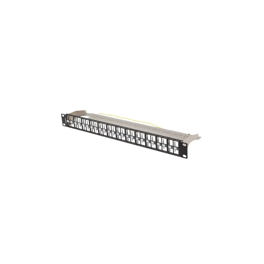 Patchpanel 19" Lanberg PPKS-1248-B - pusty, 48 portów, 1U, do modułów Keystone, czarny