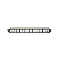 Patchpanel 19" Lanberg PPKS-1248-B - pusty, 48 portów, 1U, do modułów Keystone, czarny