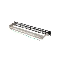 Patchpanel 19" Lanberg PPKS-1248-B - pusty, 48 portów, 1U, do modułów Keystone, czarny