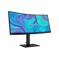Monitor Lenovo ThinkVision T34w-20 61F3GAT1EU, 34", 3440x1440 (UWQHD), 60Hz, 21:9, zakrzywiony, VA, 4 ms, USB-C, Czarny | Sklep 