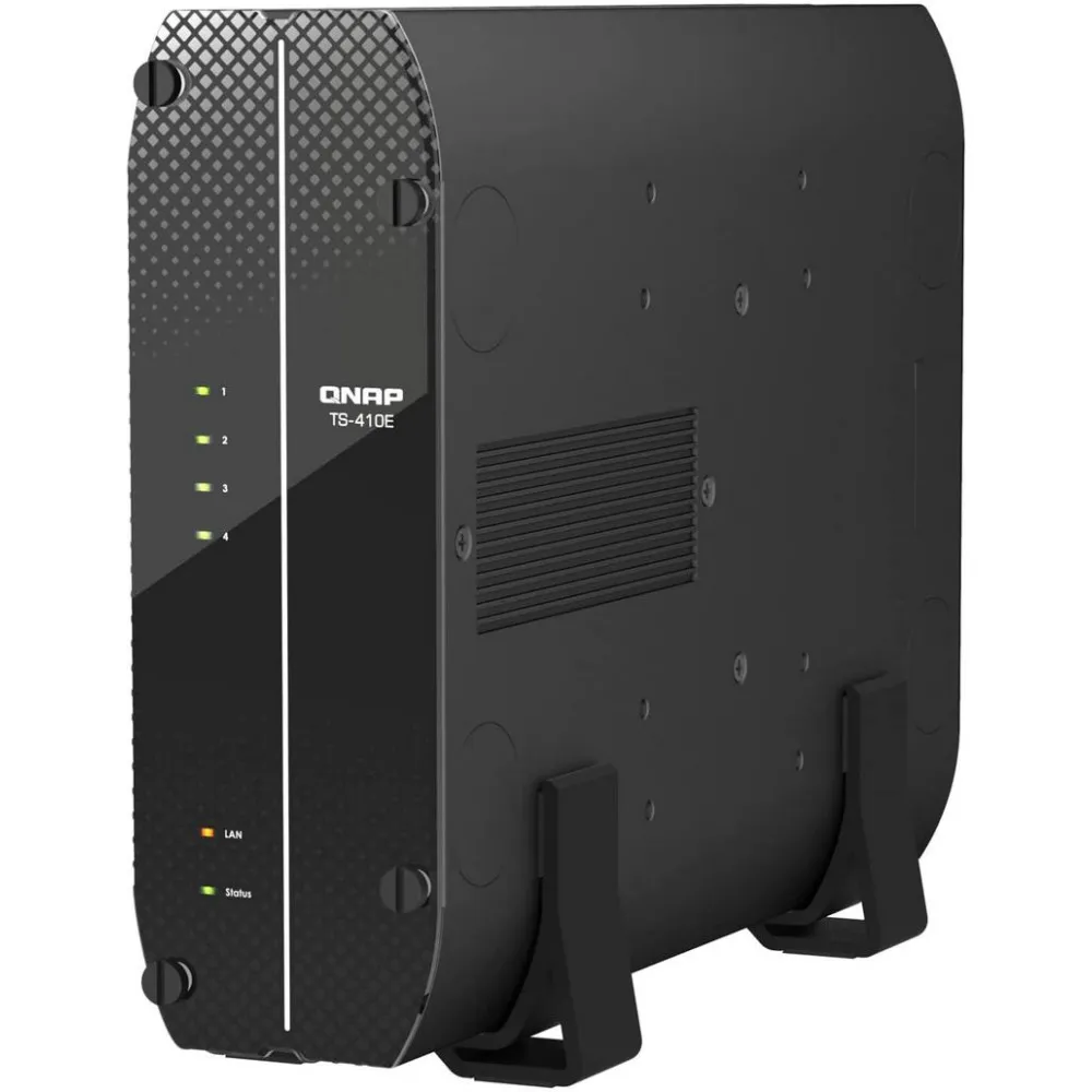 Serwer NAS QNAP Tower TS-410E-MUC - Tower/Intel Celeron J6412/8 GB RAM/4 TB/4 wnęki/hot-swap/3 lata Carry-in - zdjęcie