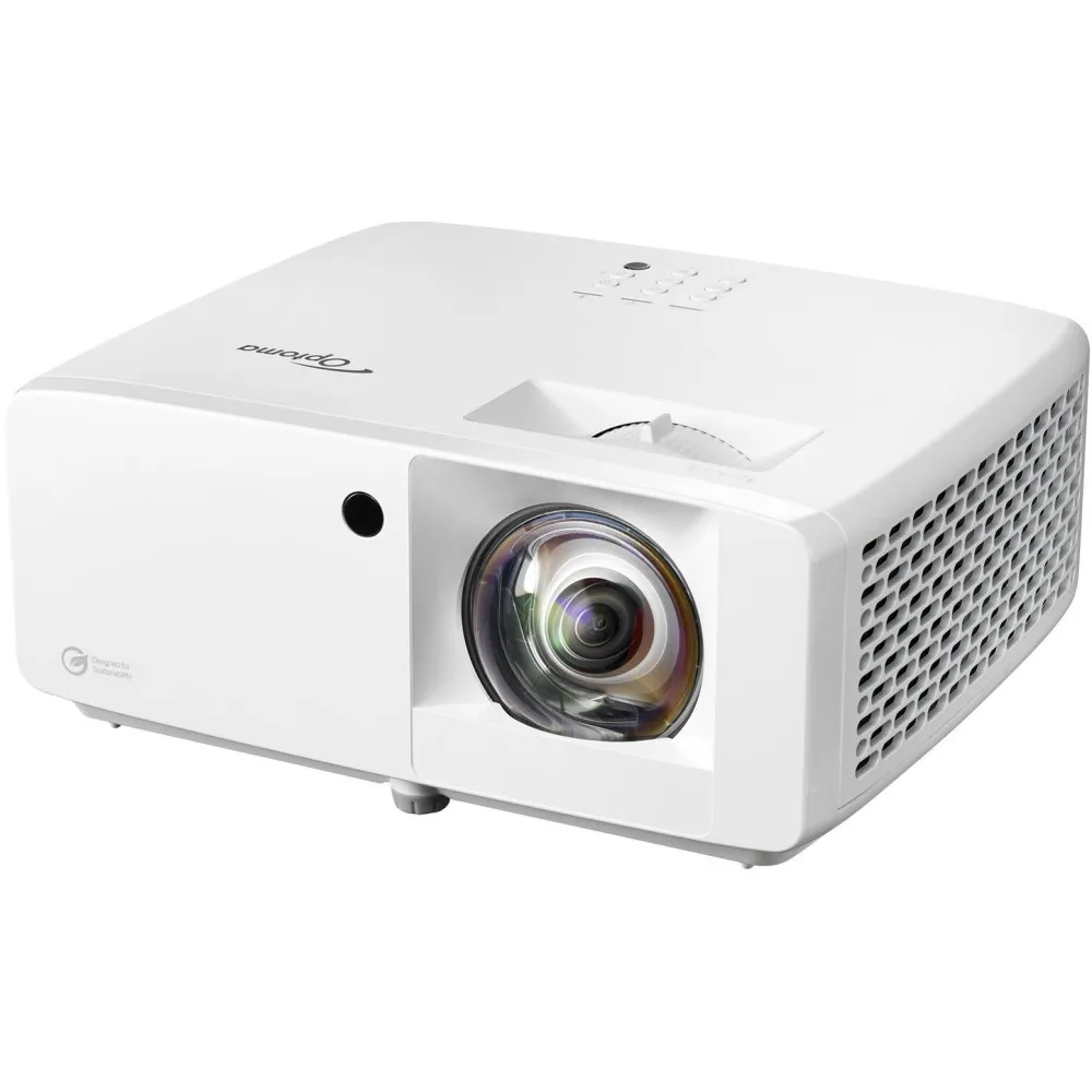 Projektor laserowy Optoma ZK430ST E9PD7LD11EZ1 - UHD 3840x2160, 3700 lumenów, IP6X, Biały - zdjęcie