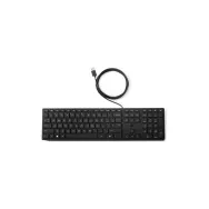 Klawiatura HP 320K Wired Desktop Keyboard 9SR37A6 - USB-A, Czarna