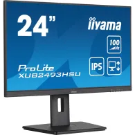 Monitor iiyama ProLite XUB2493HSU-B6, 23,8", 1920x1080 (FHD), 100Hz, IPS, FreeSync, 1 ms, pivot, Czarny | Sklep ITnes.pl, IT for