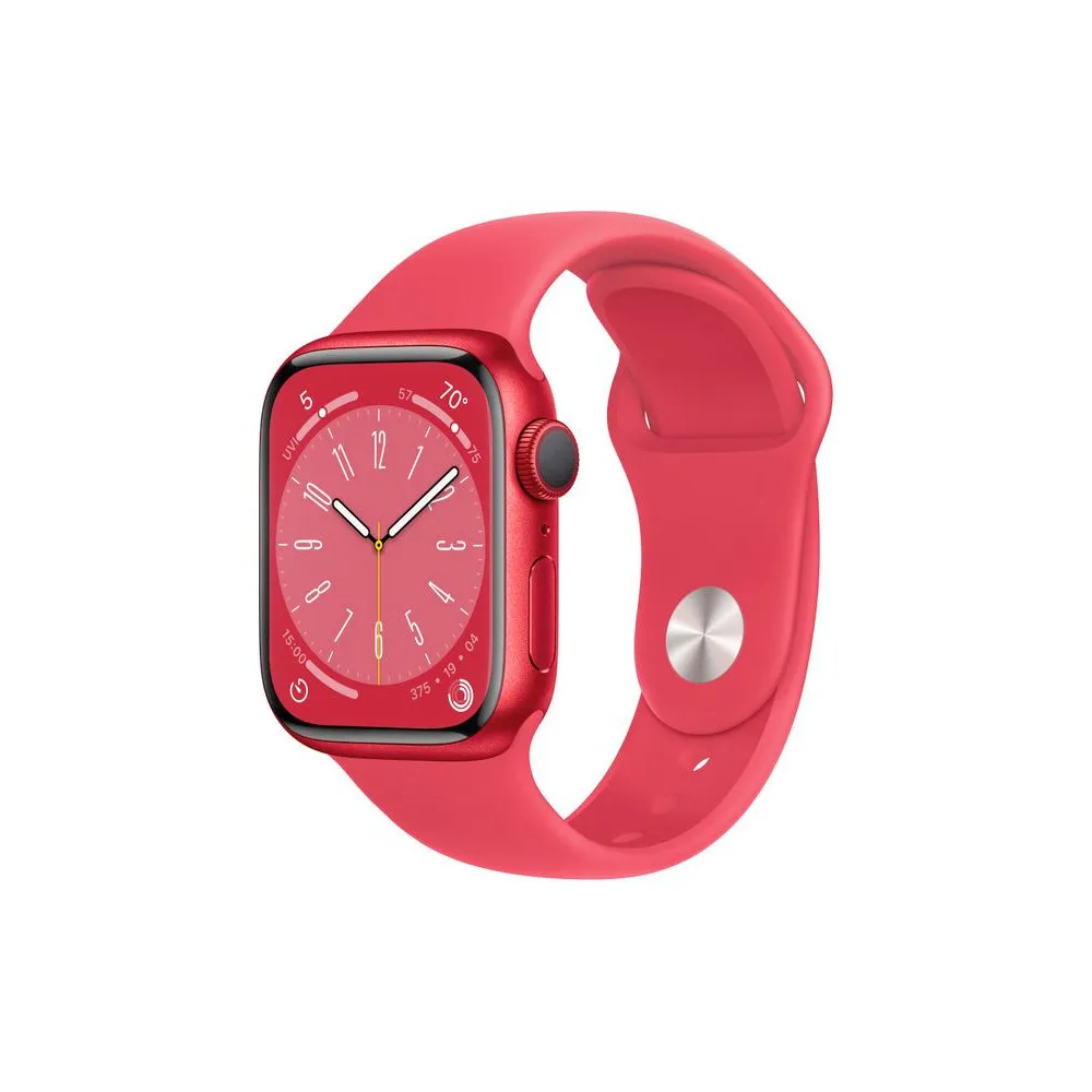 Smartwatch Apple Watch Series 8 MNP43RB/A - 45mm GPS aluminium w kolorze (PRODUCT)RED z paskiem sportowym w kolorze (PRODUCT)RED