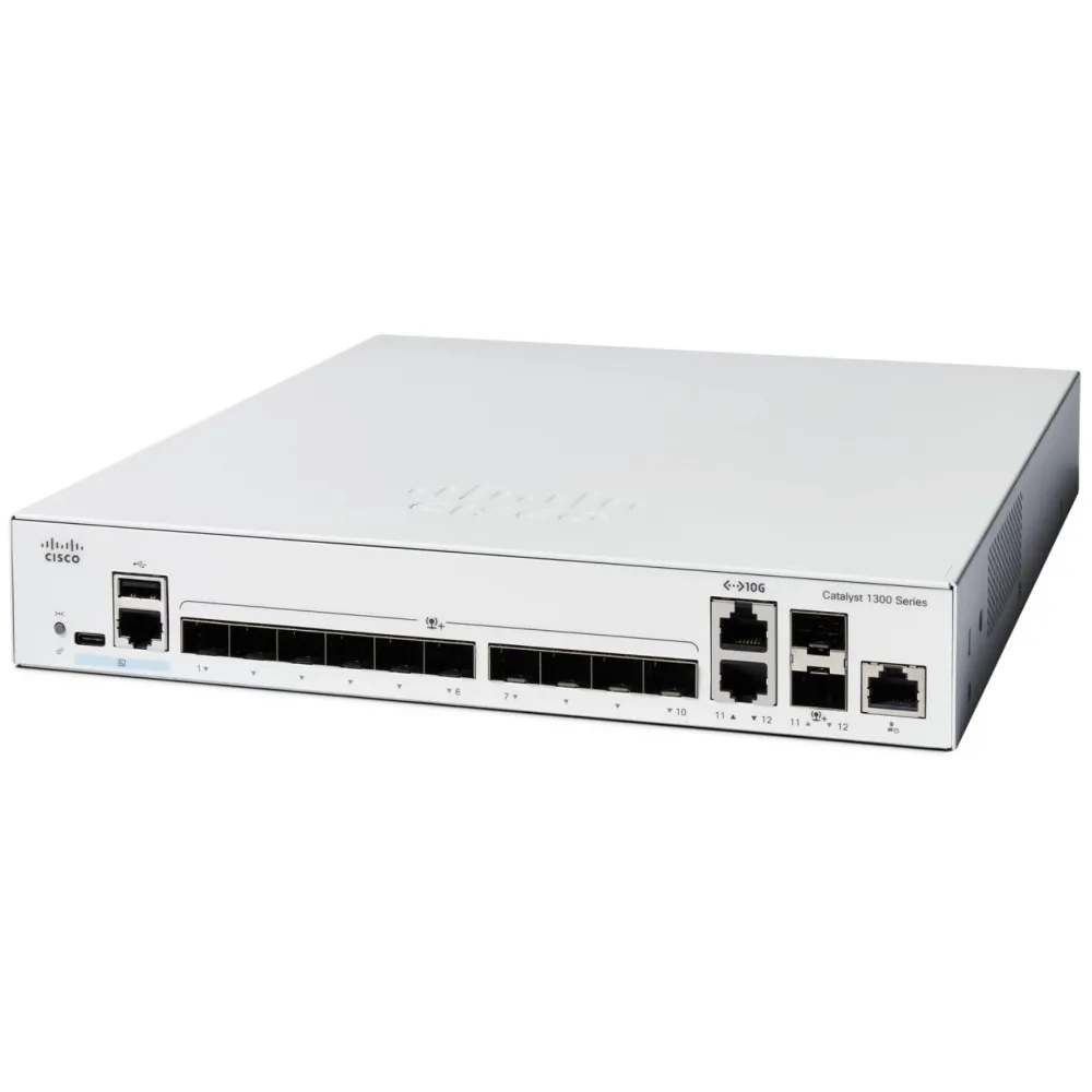 Switch zarządzalny Cisco Catalyst C1300-12XS, 10x 10GbE SFP+, 2x 10GbE RJ45, 1x GbE Management port | Sklep ITnes.pl, IT for BUS Switch zarządzalny Cisco Catalyst C1300-12XS, 10x 10GbE SFP+, 2x 10GbE RJ45, 1x GbE Management port | Sklep ITnes.pl, IT for BUS