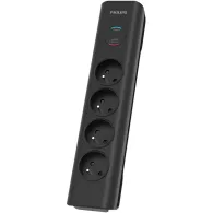 Listwa przeciwprzepięciowa Philips PHIL-SPN7040BA/60 - 4 gniazda AC, 2m, Czarna