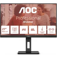 Monitor AOC U27E3UF, 27", 3840x2160 (4K), 60Hz, IPS, 4 ms, pivot, Czarny | Sklep ITnes.pl, IT for BUSINESS