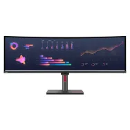 Monitor Lenovo ThinkVision P49w-30 63DBRAT1EU, 49", 5120x1440, 60Hz, 32:9, zakrzywiony, IPS, 6,000 ms, USB-C, Czarny | Sklep ITn