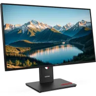 Monitor Lenovo ThinkVision T27Q-40 64A6ZAT6EU, 27", 2560x1440 (QHD), 48Hz-120Hz, IPS, HDR, 4 ms, pivot, kamera, USB-C, Czarny | 