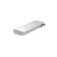 Hub USB-C Satechi Passthrough ST-TCUPS - USB-C, 60W, 2x USB-A, czytnik kart microSD i SD, Srebrny