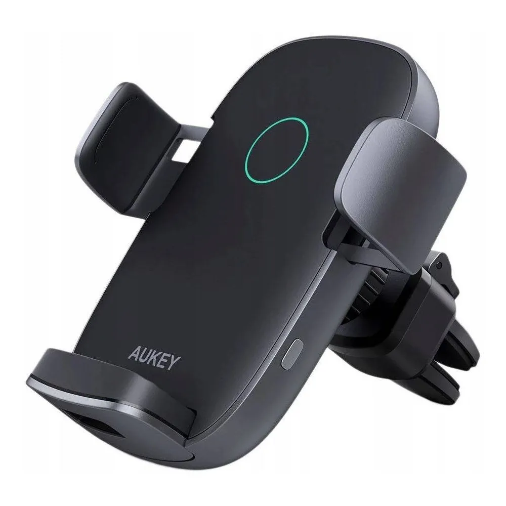Uchwyt ładowarka bezprzewodowa indukcyjna AUKEY Qi HD-C52 10W - USB-C, 5W|7,5W|10W, Czarna