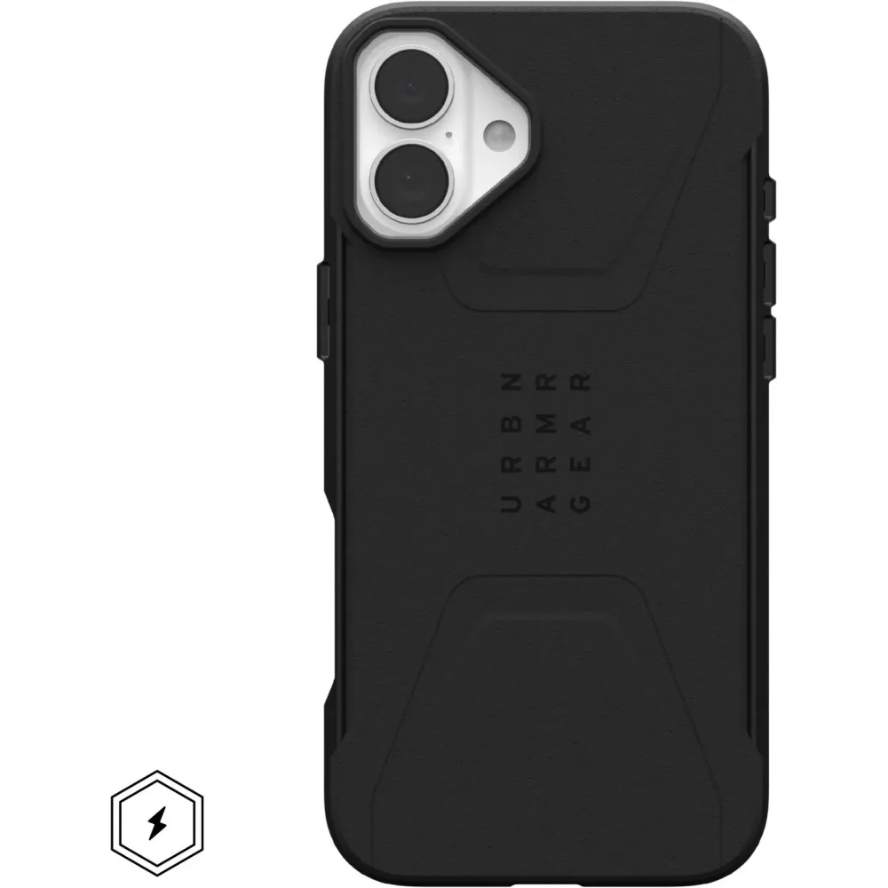 Etui ochronne na smartfon UAG Civilian Magsafe do iPhone 16 Plus z MagSafe 114443114040, Czarne | Sklep ITnes.pl, IT for BUSINES