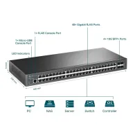 Switch zarządzalny TP-Link SG3452X, Layer L2+, JetStream, 48x 1GbE RJ45, 4x 10GbE SFP+ | Sklep ITnes.pl, IT for BUSINESS