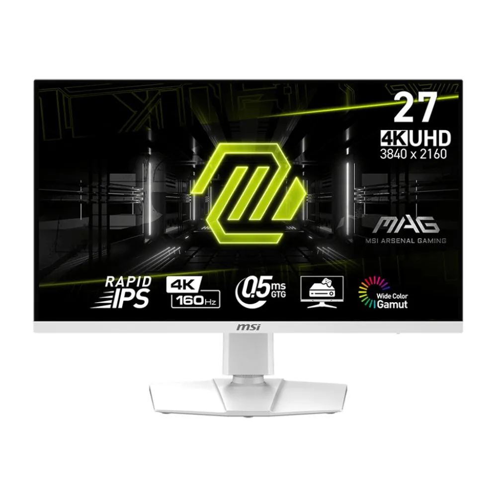 Monitor MSI MAG 274URFW, 27", 3840x2160 (4K), Rapid IPS, FreeSync, 0,5 ms, pivot, Biały | Sklep ITnes.pl, IT for BUSINESS