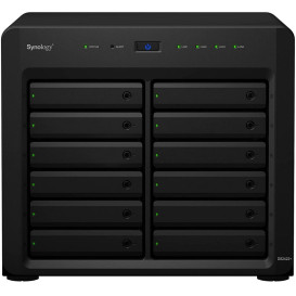 Serwer NAS Synology Desktop Plus DS24224J - Desktop/AMD Ryzen V1500B/16 GB RAM/48 TB/12 wnęk/hot-swap/3 lata Carry-in
