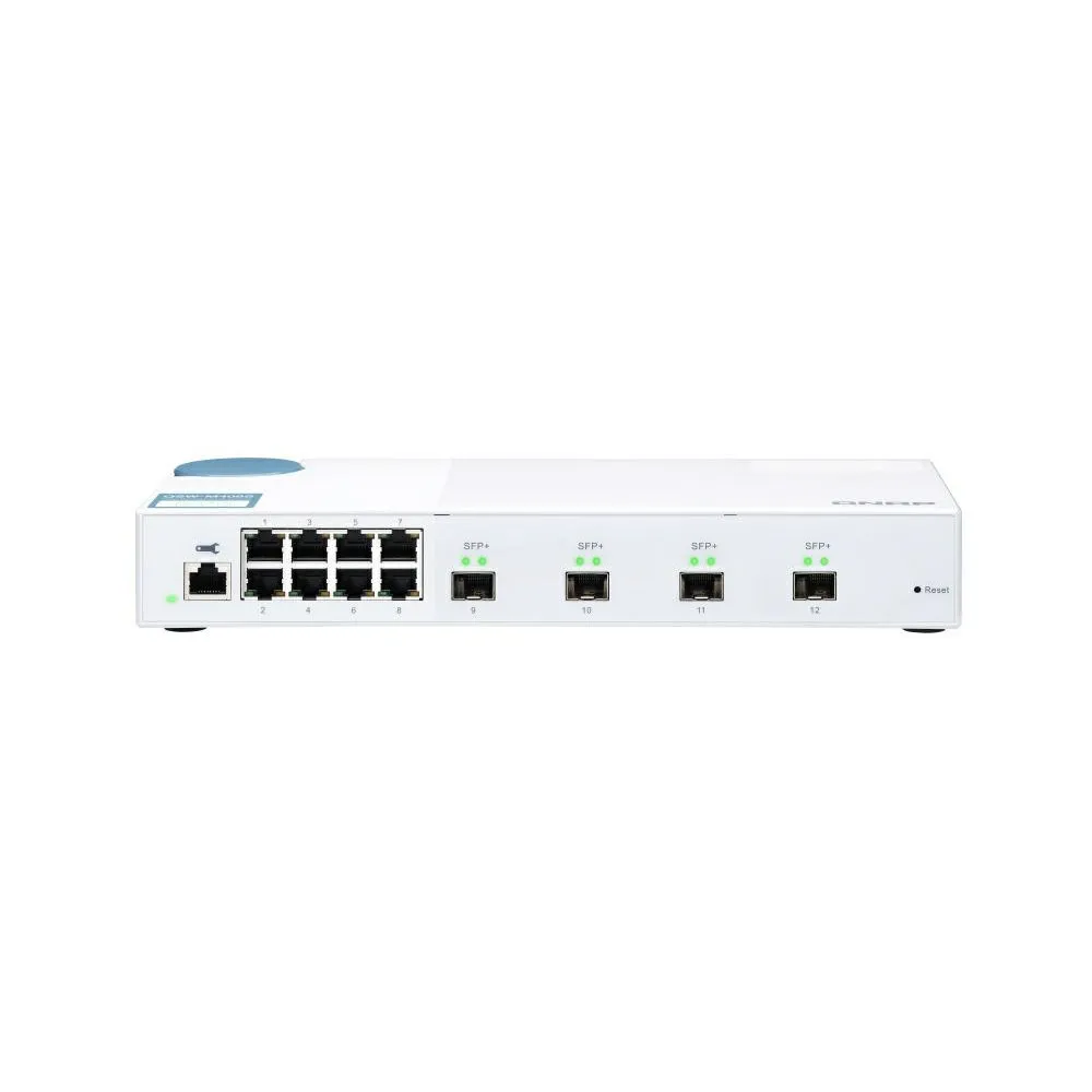 Switch zarządzalny QNAP QSW-M408S, Desktop, 8 x LAN 10|100|1000 Mbps, 4 x SFP+, VLAN | Sklep ITnes.pl, IT for BUSINESS Switch zarządzalny QNAP QSW-M408S, Desktop, 8 x LAN 10|100|1000 Mbps, 4 x SFP+, VLAN | Sklep ITnes.pl, IT for BUSINESS