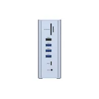 Stacja dokująca Unitek 15 w 1, USB-C z zasilaczem D1086A, 15 portów, Szara | Sklep ITnes.pl, IT for BUSINESS