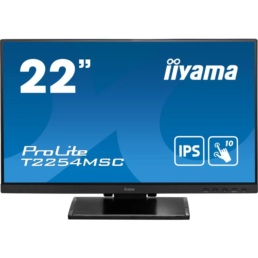 Monitor iiyama ProLite T2254MSC-B1AG, 21,5", 1920x1080 (FHD), 60Hz, IPS, 4 ms, MT, Czarny | Sklep ITnes.pl, IT for BUSINESS