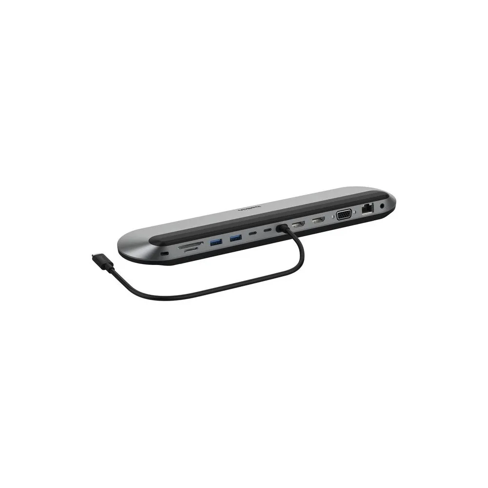 Replikator portów Belkin Universal USB-C 11-in-1 Pro Dock INC014BTSGY - USB-C 3.2 Gen 2, Szary