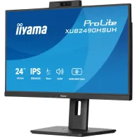 Monitor iiyama ProLite XUB2490HSUH-B2, 23,8", 1920x1080 (FHD), 100Hz, IPS, 4 ms, pivot, kamera, Czarny | Sklep ITnes.pl, IT for 