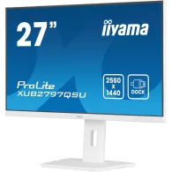 Monitor iiyama ProLite XUB2797QSU-W2, 27", 2560x1440 (QHD), 100Hz, IPS, 1 ms, pivot, Biały | Sklep ITnes.pl, IT for BUSINESS