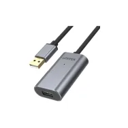 Kabel wzmacniacz sygnału Unitek Premium USB 2.0 AM-AF Y-271, 5 m, Czarny, Kolor srebrny, ALU | Sklep ITnes.pl, IT for BUSINESS