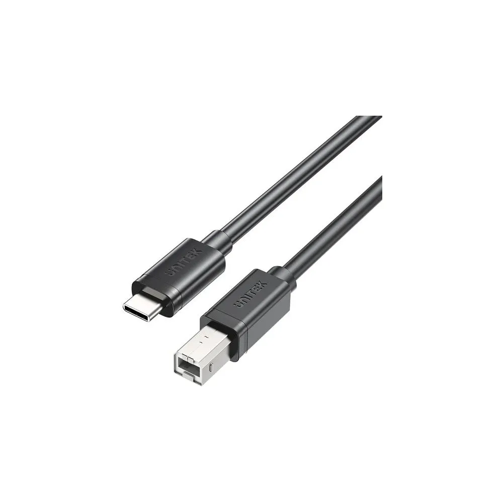 Unitek kabel do drukarki USB C na USB B 2.0 C14140ABK03-3M, 3 m, Czarny | Sklep ITnes.pl, IT for BUSINESS