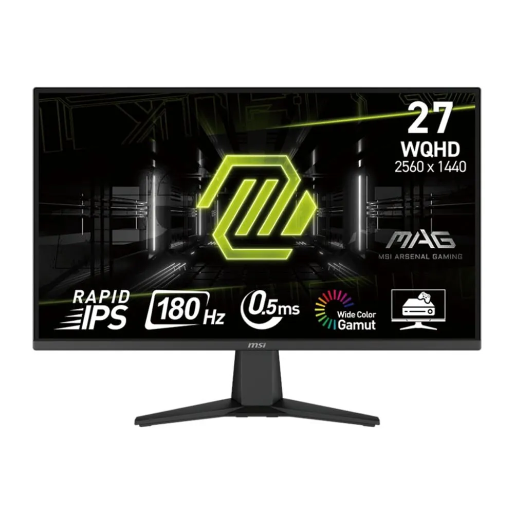 Monitor MSI MAG 275QF - 27"/2560x1440 (QHD)/180Hz/Rapid IPS/HDR/0,5 ms/Czarny - zdjęcie