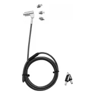 Linka zabezpieczająca Dicota Security Exchangeable D31699 - Kolor srebrny, Czarna | Sklep ITnes.pl - IT for BUSINESS