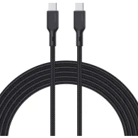 Kabel AUKEY USB-C do USB-C CB-NCC2, 1.8m, Power Delivery 3A 60W, USB 2.0, Czarny | Sklep ITnes.pl, IT for BUSINESS
