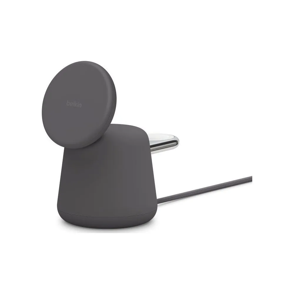 Ładowarka indukcyjna Belkin BoostCharge Pro 2-in-1 Wireless Charging Dock with MagSafe 15W WIZ020VFH36 - Czarna