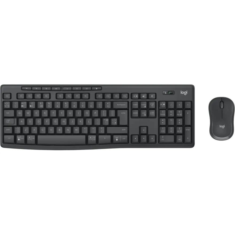 Zestaw bezprzewodowy klawiatury i myszy Logitech MK370 Combo for Business 920-012077 - USB, US, Czarny
