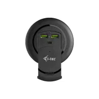 Ładowarka i-tec Built-in Desktop Fast Charger USB-C PD 3.0 3x USB 3.0 QC3.0 96 W CHARGER96WD - czarna | Sklep ITnes.pl - IT for 