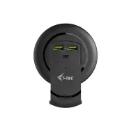 Ładowarka i-tec Built-in Desktop Fast Charger USB-C PD 3.0 3x USB 3.0 QC3.0 96 W CHARGER96WD - czarna | Sklep ITnes.pl - IT for 