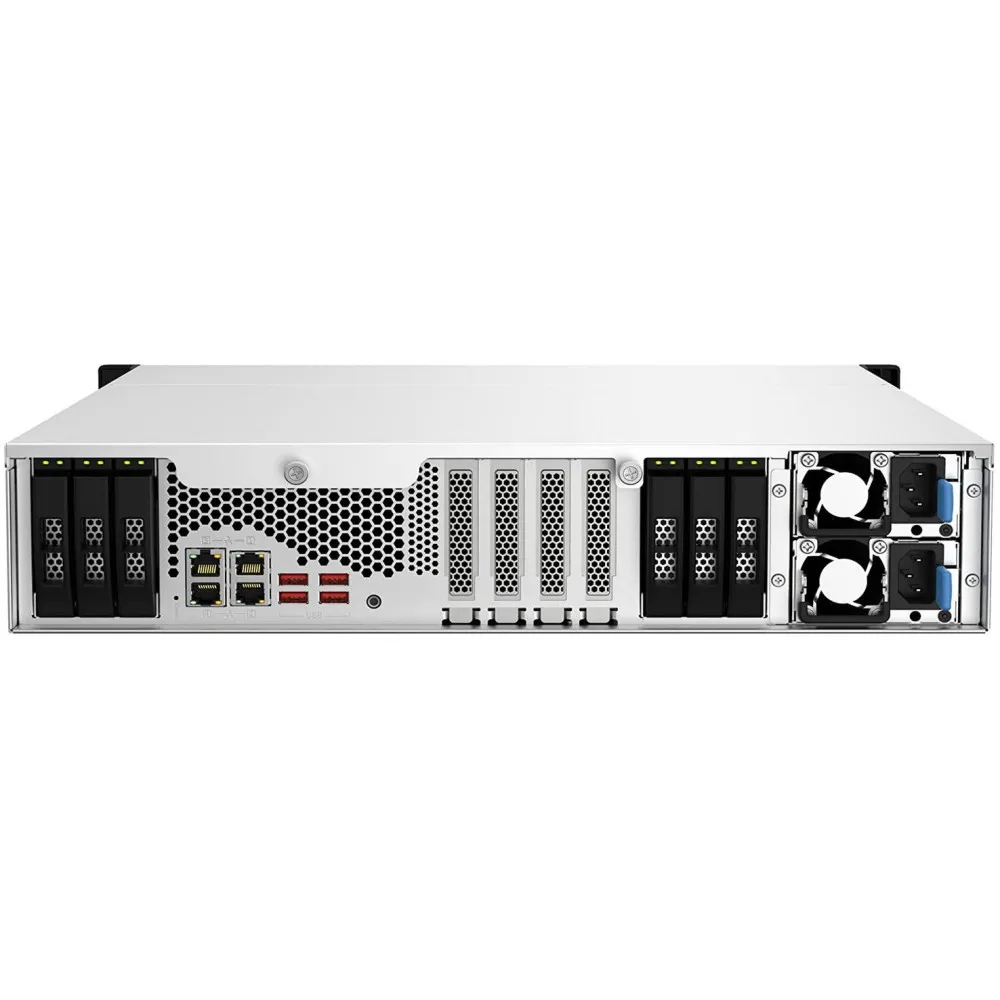 Zdjęcie produktu Serwer NAS QNAP Rack TS-H1887XU-RP-E2334-5TH - Rack (2U)/Intel Xeon E-2334/16 GB RAM/8 TB/18 wnęk/3 lata Carry-in