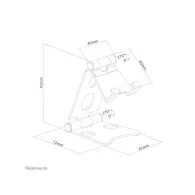 Stojak do smartfon Neomounts by Newstar Phone Desk Stand do 4,7" DS10-150SL1 - Srebrny