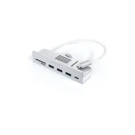 Replikator portów Satechi USB-C Clamp Hub ST-UCICHS - Hub do iMac M1 i M3 24" i 27" Studio Display 2022 USB-C, Srebrny