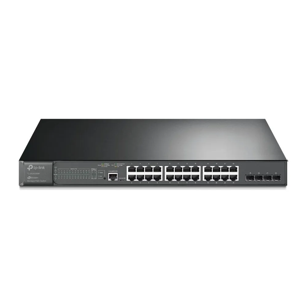 Switch zarządzalny TP-Link TL-SG3428MP, 24x 10|100|1000Mbps, 4x 1Gbps SFP+, PoE+ 384W, JetStream L2+ | Sklep ITnes.pl, IT for BU Switch zarządzalny TP-Link TL-SG3428MP, 24x 10|100|1000Mbps, 4x 1Gbps SFP+, PoE+ 384W, JetStream L2+ | Sklep ITnes.pl, IT for BU
