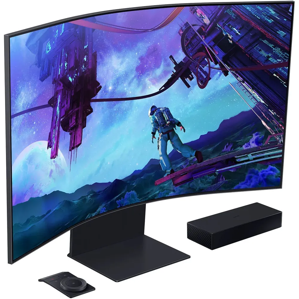 Monitor Samsung Odyssey Ark G9 G97NC LS55CG970NUXDU - 54,3"/3840x2160 (4K)/165Hz/zakrzywiony/VA/HDR/1 ms/pivot/Czarny - zdjęcie