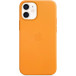 Etui skórzane Apple iPhone Leather Case z MagSafe MHK63ZM/A do iPhone 12 mini - Żółte