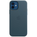 Etui skórzane Apple Leather Case z MagSafe MHKE3ZM/A do iPhone 12, 12 Pro - Niebieskie