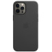 Etui skórzane Apple Leather Case z MagSafe MHKM3ZM/A do iPhone 12 Pro Max - Czarne
