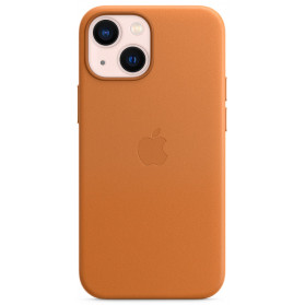 Etui skórzane Apple Leather Case z MagSafe MM0D3ZM, A do iPhone 13 mini - Brązowe - zdjęcie 1