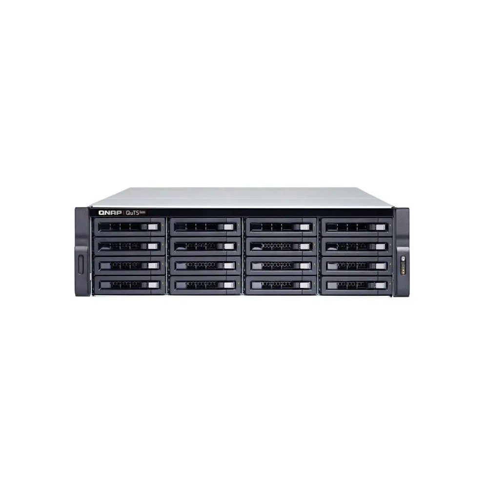 Serwer NAS QNAP Rack TS-H1683XU-RP-E2236-3O, Rack (3U), Intel Xeon E-2236, 128GB RAM, 10TB, 16 wnęk, hot-swap, 3 lata Carry-in |