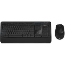 Zestaw klawiatura + mysz Microsoft Wireless Desktop 3050 z AES PP3-00023 - Czarny