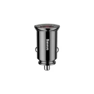 Ładowarka samochodowa Baseus Baseus Circular Plastic CCALL-YS01 - 30W QC4.0+, USB-C, USB-A, Czarna